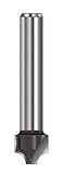 ENT 12762 Viertelstabfräser HW (HM), Schaft (C) 8 mm, Durchmesser (A) 21 mm, B 12 mm, R 5 mm, D 32 mm