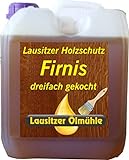 Leinöl Firnis 5 Liter Lausitzer Leinölfirnis für Holzschutz dreifach gekocht und harzfrei