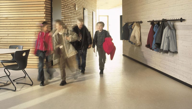 Linoleum in der Schule