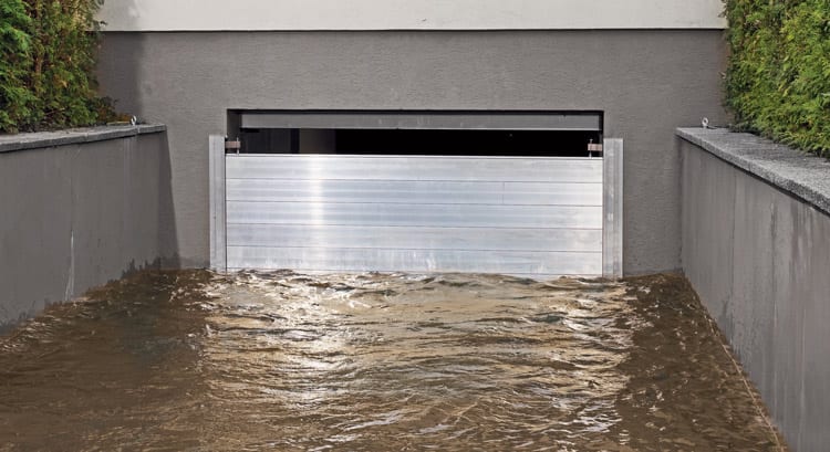 Hochwasserschutz Garage