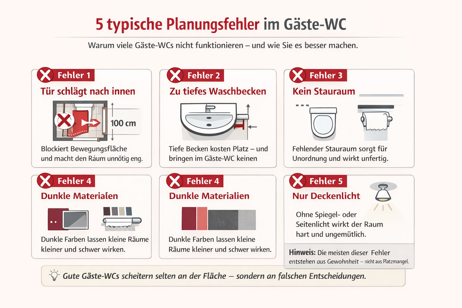 Planungsfehler im G&auml;ste-WC