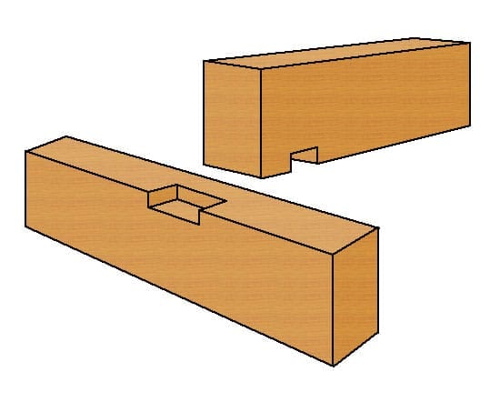 Stufenkamm Holzverbindungen