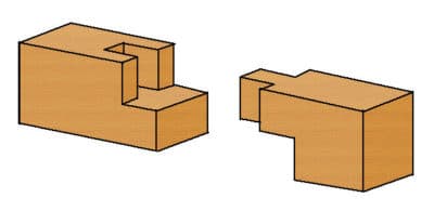 Zapfenblattsto&szlig; Holzverbindung