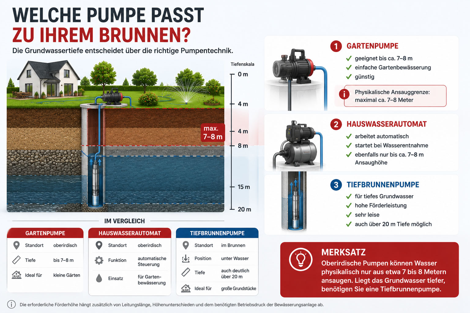 Pumpe f&uuml;r den Gartenbrunnen