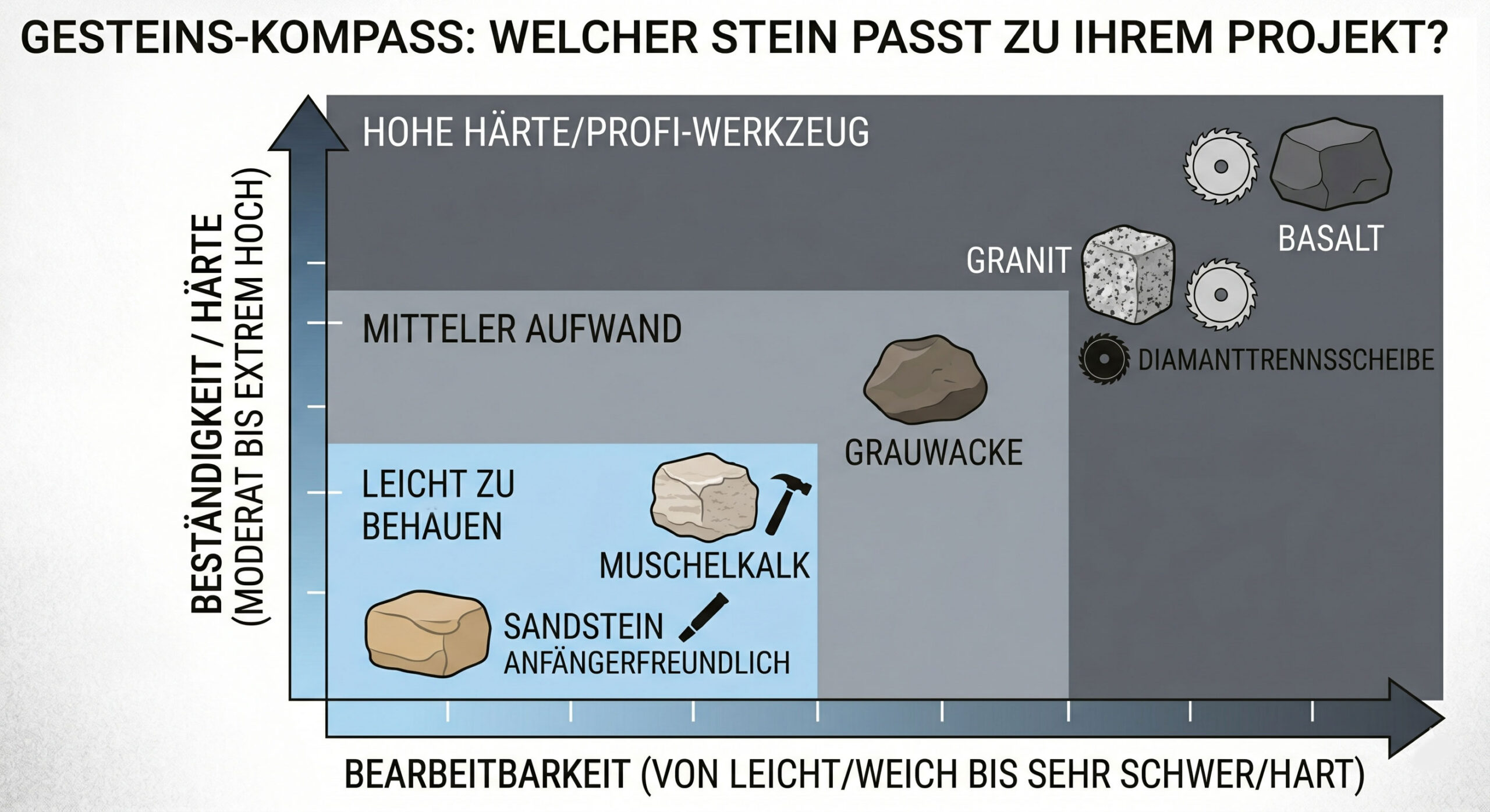 Natursteine und ihr Verarbeitbarkeit im &Uuml;berblick