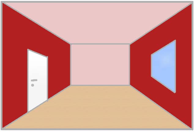 Farbwirkung Raum schmälern