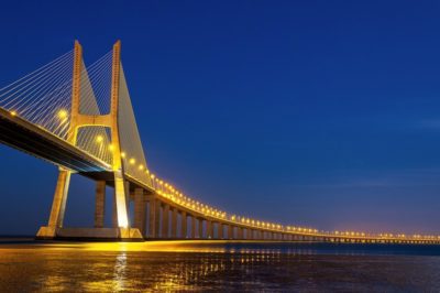 Spannbetonbrücke Vaso Da Gama Lissabon