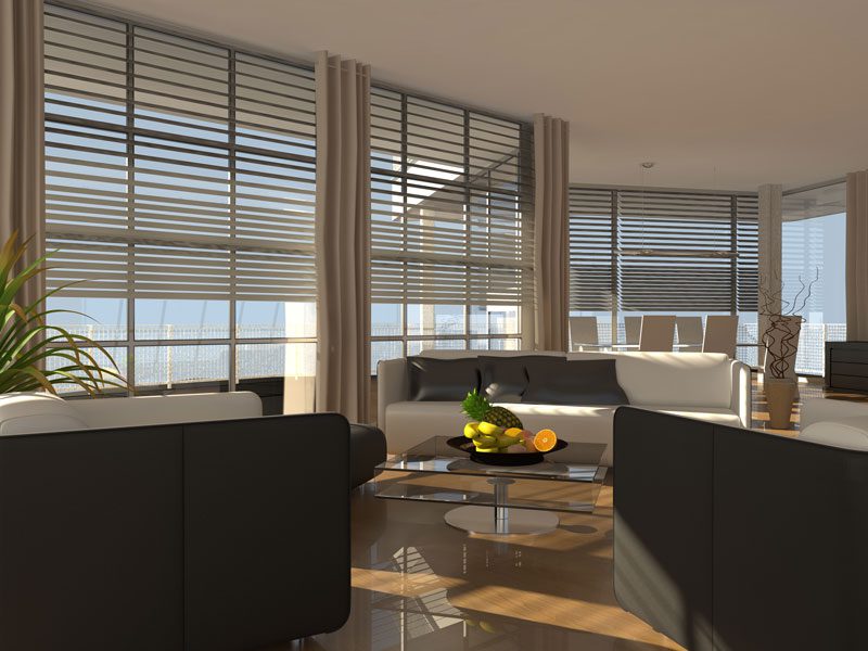 Sonnenschutz für das Wohnzimmer