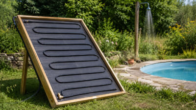 Solarkollektor selber bauen: Warmes Wasser für Pool und Gartendusche solarkollektor-diy