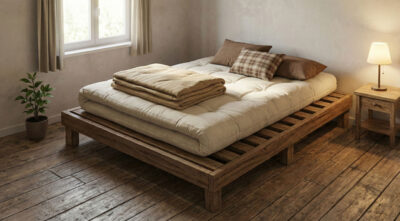 Massives Futonbett in Übergröße (200 x 220 cm) selbst bauen beitragsbild