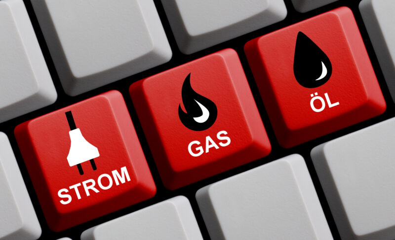 Strom, Gas, Öl