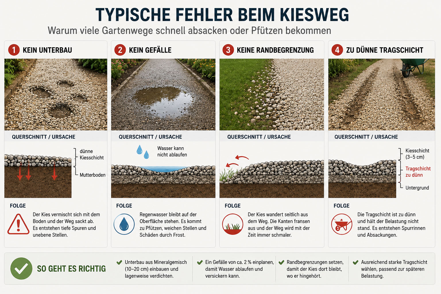 Fehler beim Kiesweg