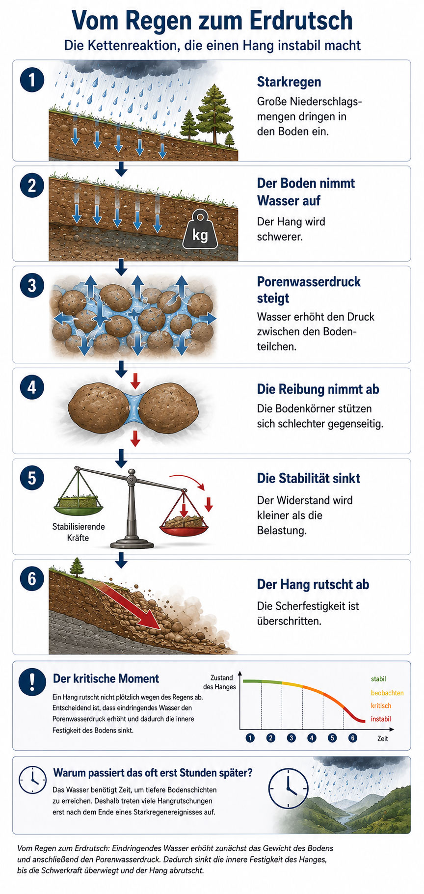 so kommt ein Hang ins Rutschen