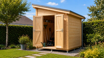 Gartenhaus selbst bauen: Anleitung für ein Gerätehaus mit Pultdach gartenhaus-selbst-bauen