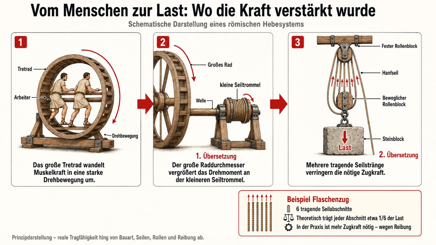 Kraft verstärken Kran